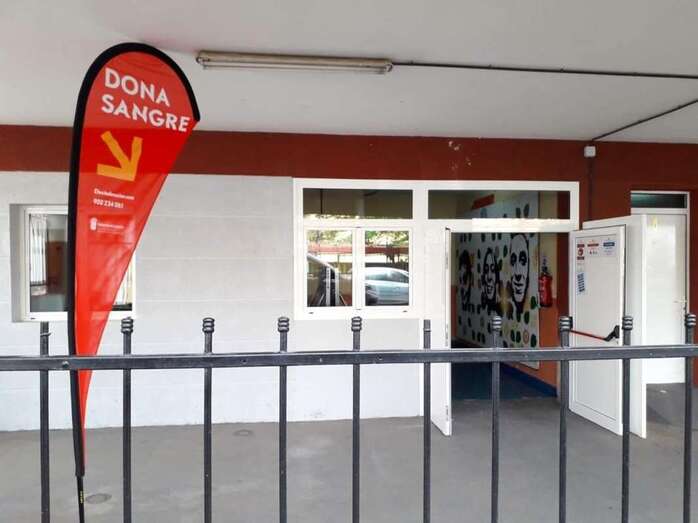 Punto de donación temporal situado en el Centro de Información Juvenil de Valsequillo / TA